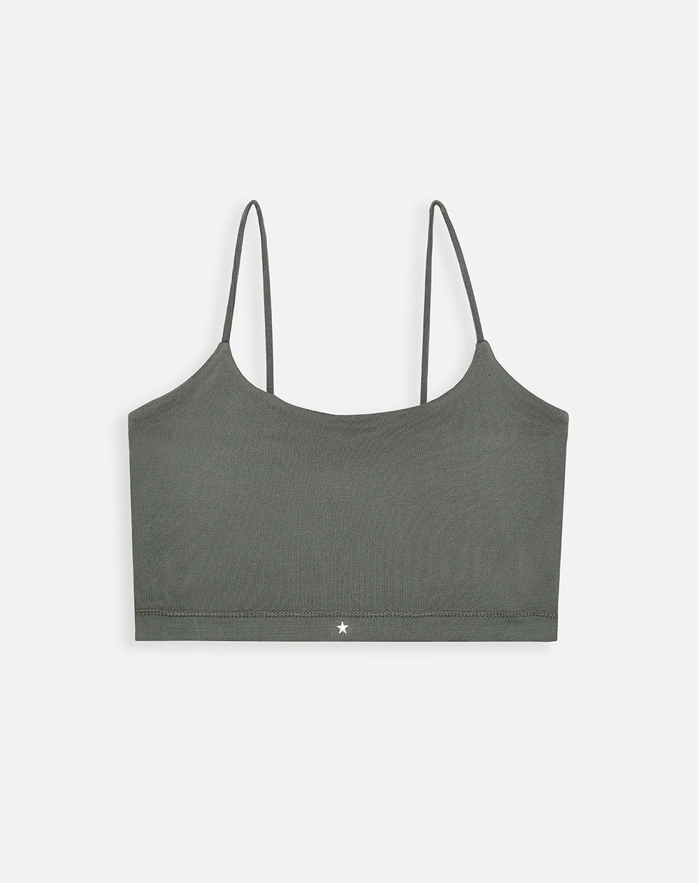 Top soporte alto seamless verde