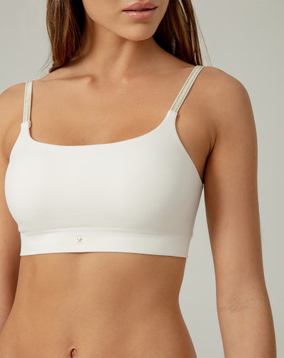 Top soporte medio seamless vainilla