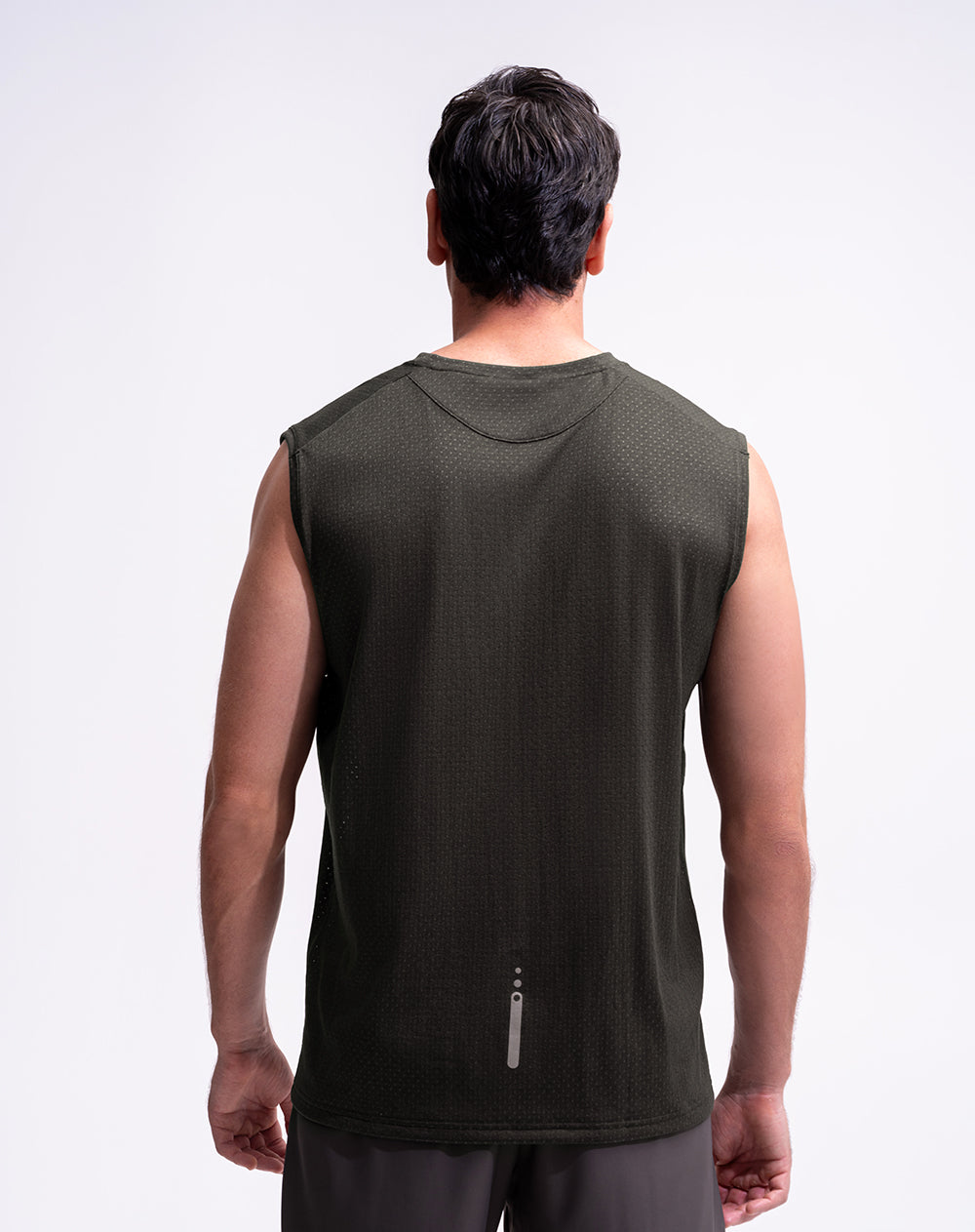 Camisilla deportiva control humedad verde hombre