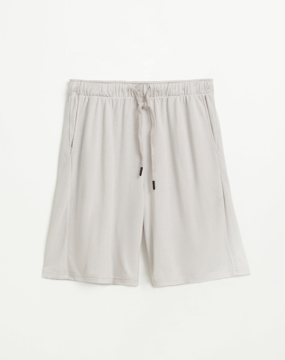 Bermuda de pijama hombre algodón sostenible gris claro