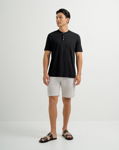 Bermuda de pijama hombre algodón sostenible gris claro