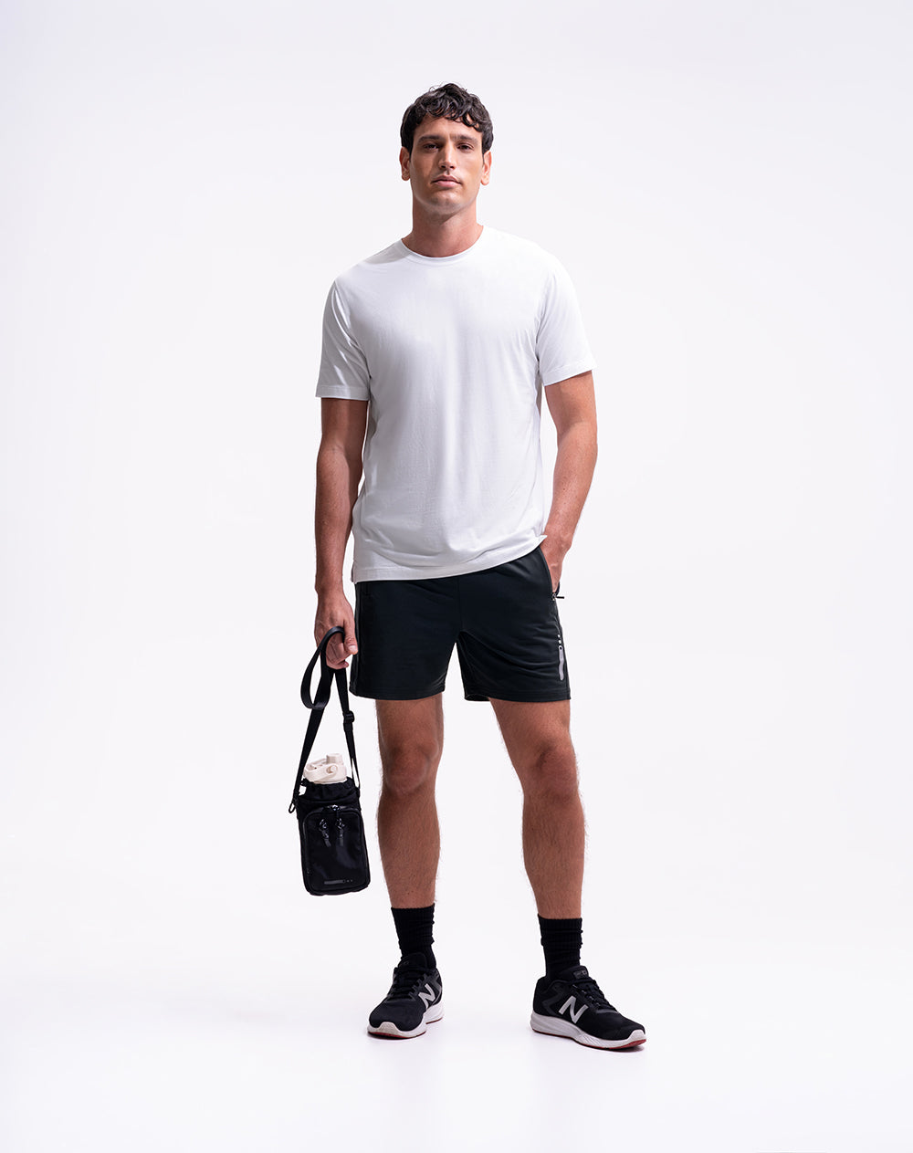 Camiseta deportiva tacto frío blanca hombre