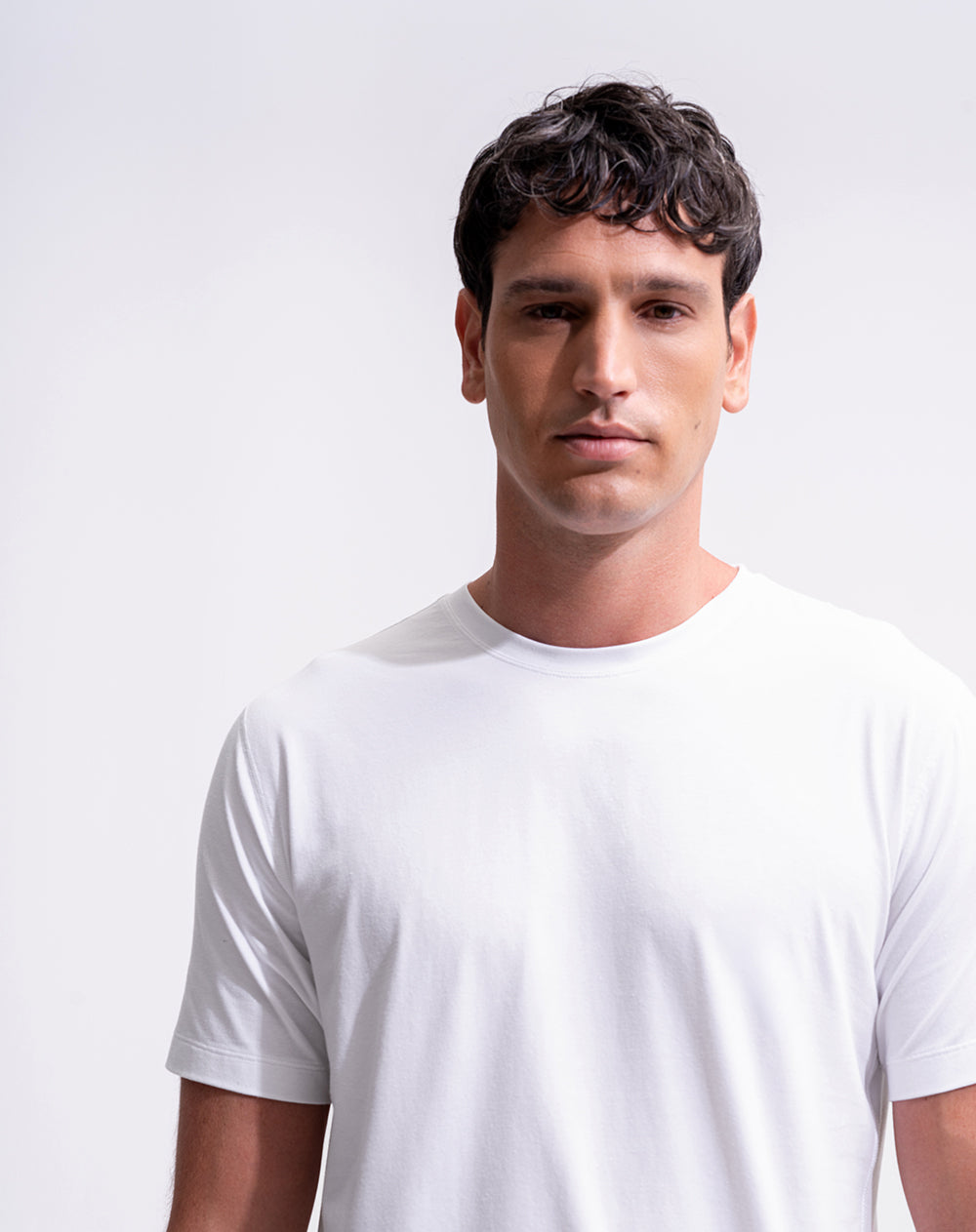 Camiseta deportiva tacto frío blanca hombre