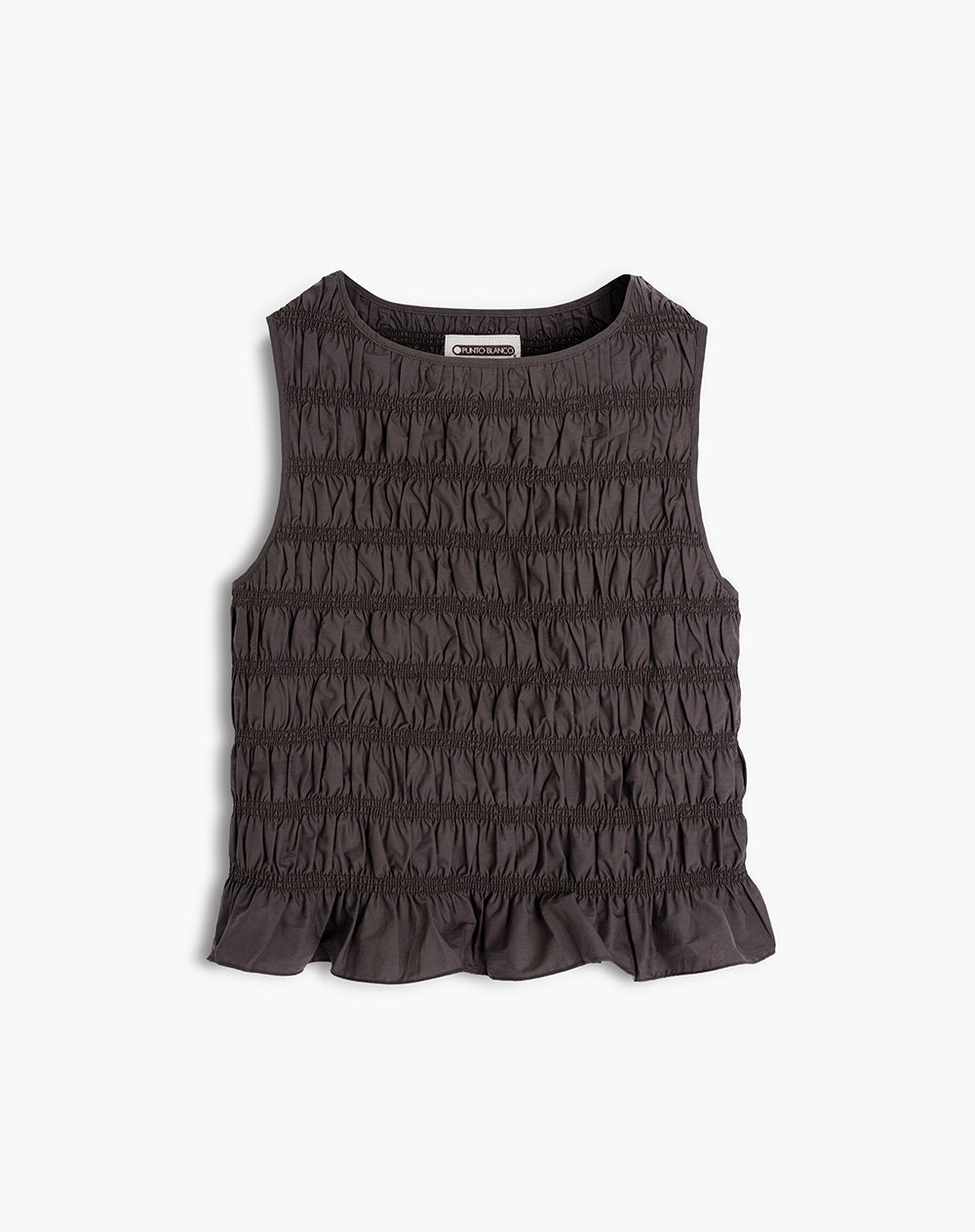 Top tipo bandeja con fruncidos Ana Beliza