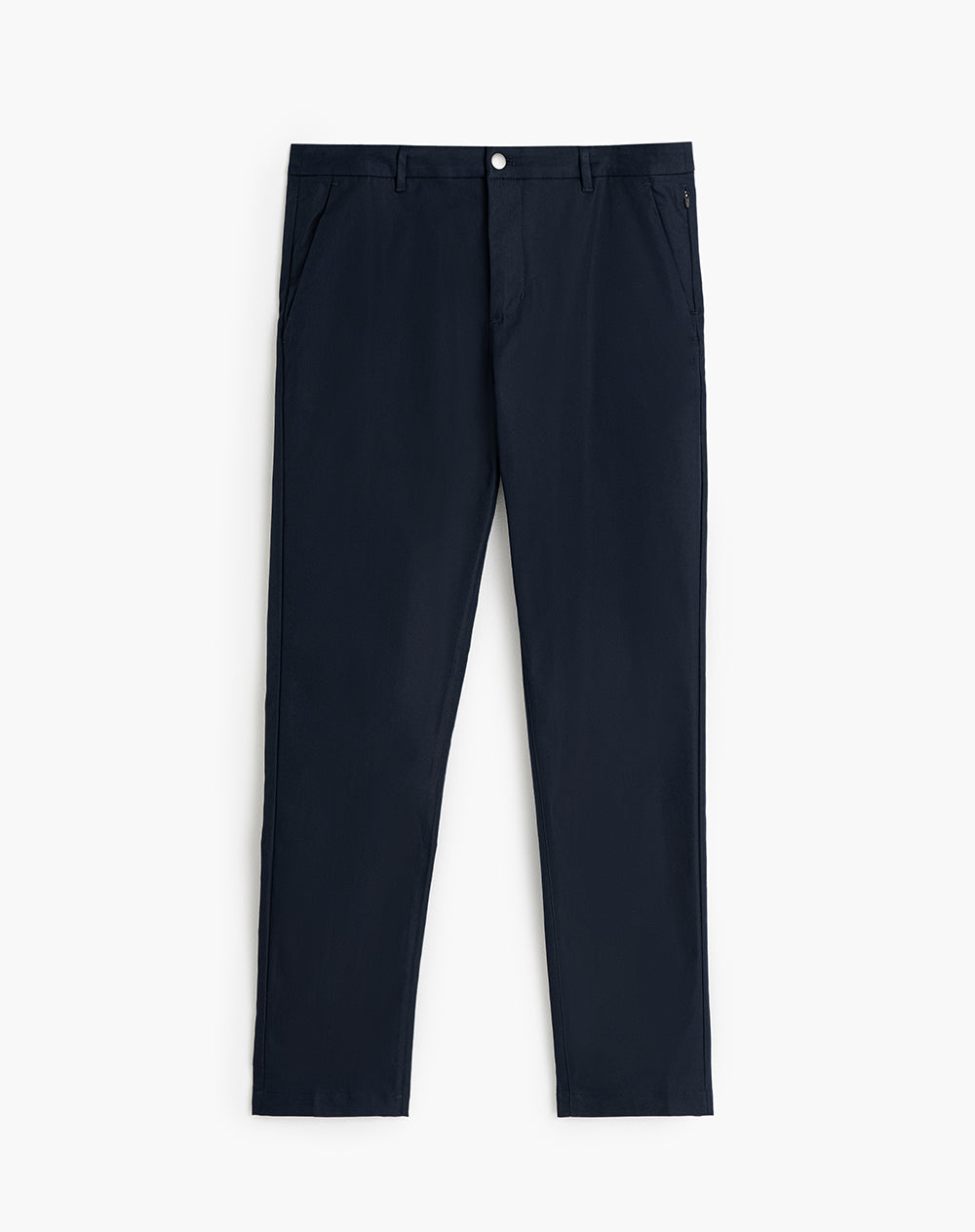 Pantalón chino regular bolsillos laterales azul hombre