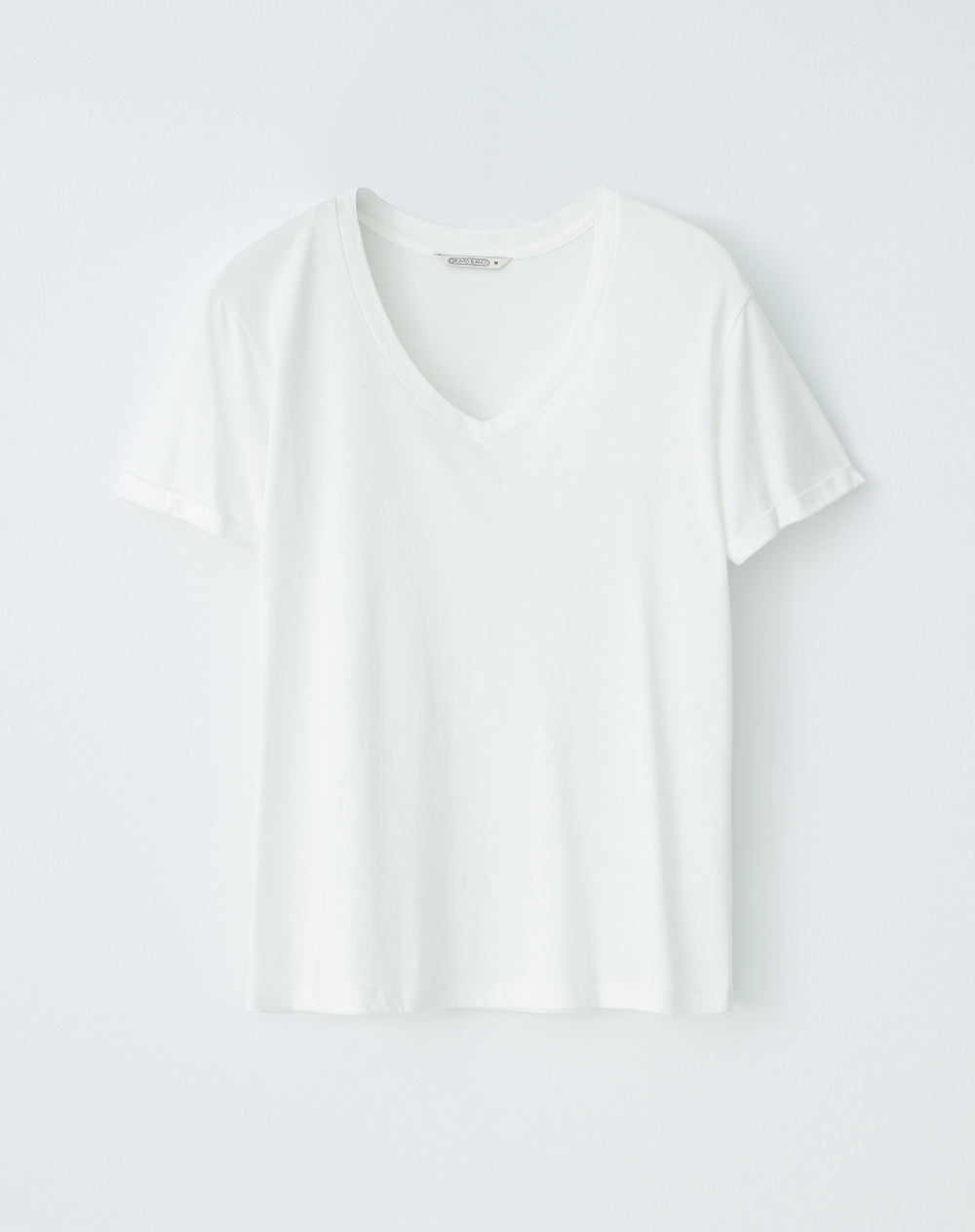 Camiseta relaxed fit manga corta blanca