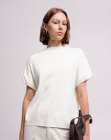 Camiseta regular tejido de punto habana mujer