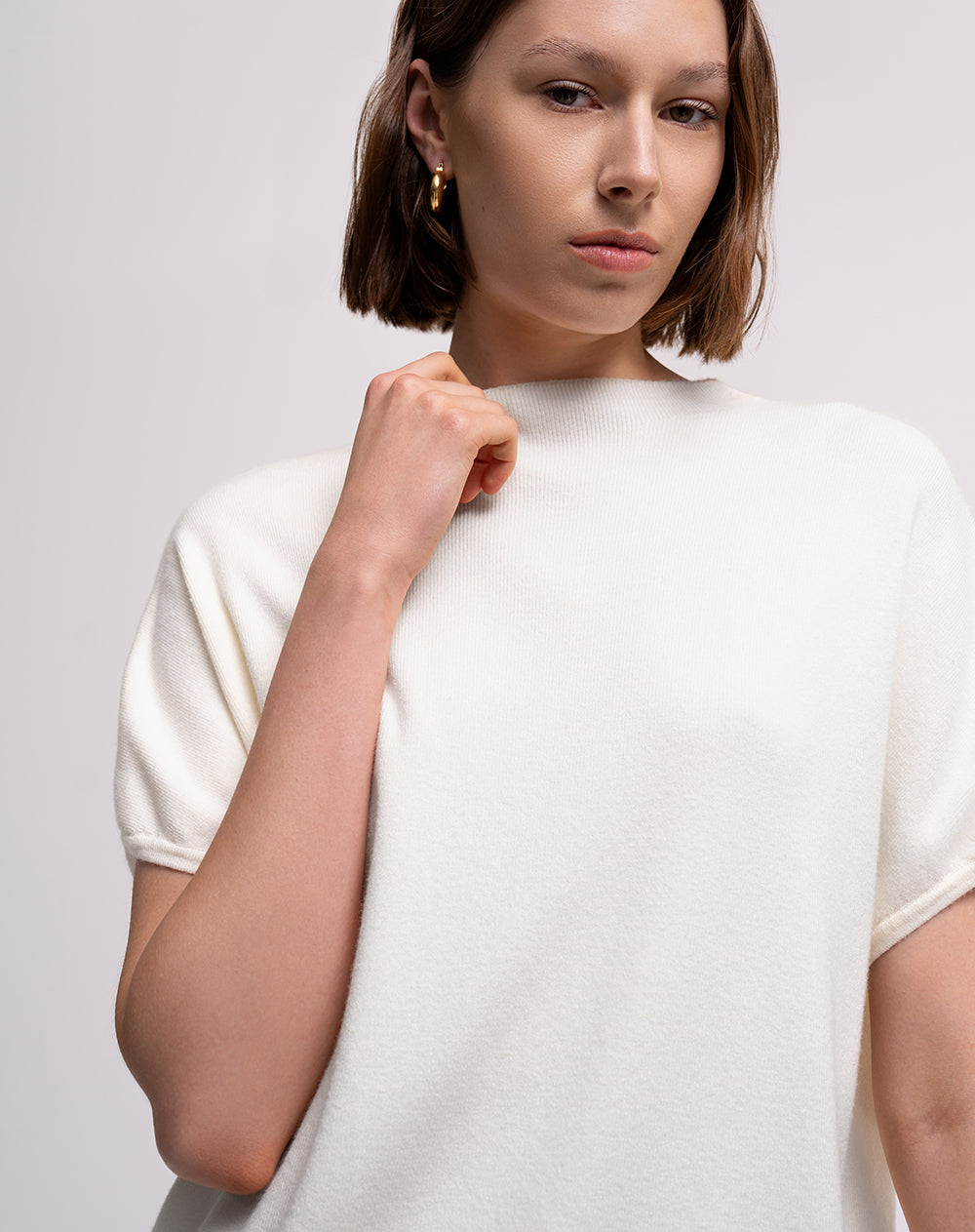Camiseta regular tejido de punto habana mujer
