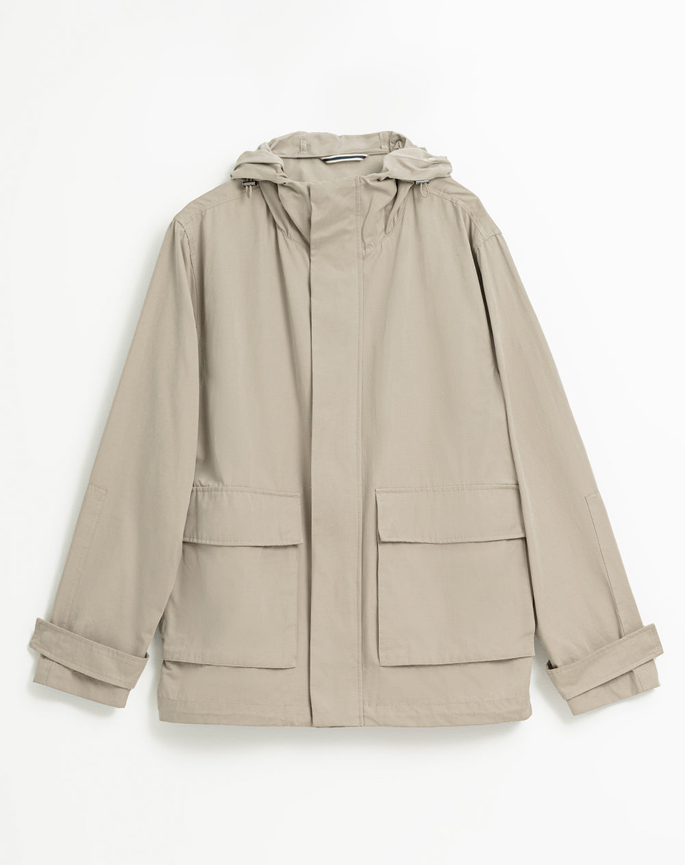 Chaqueta regular fit con capucha kaki