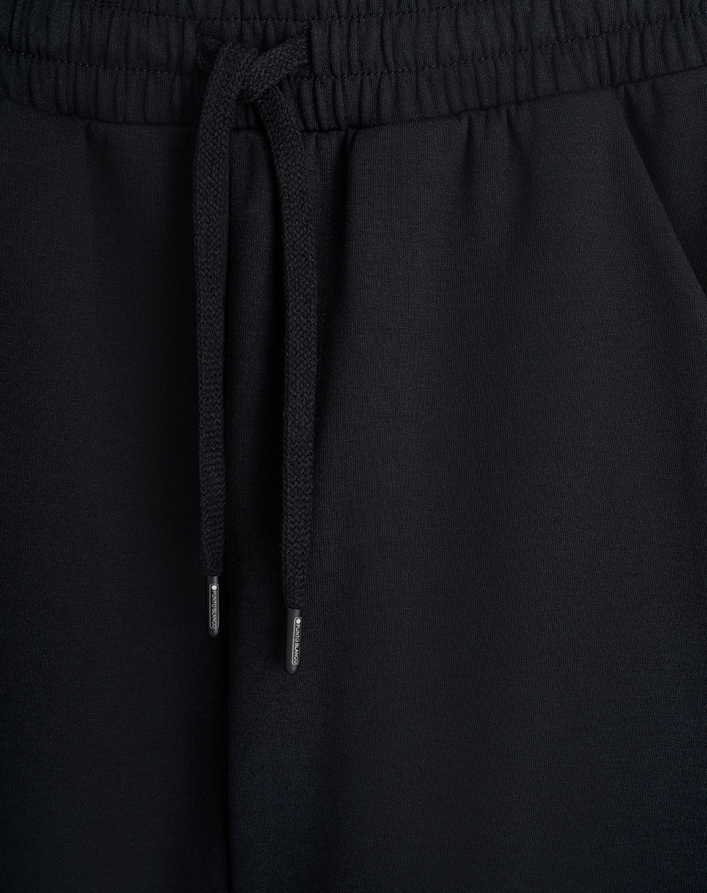 Bermuda algodón regular negra hombre