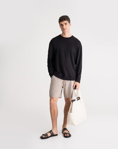 Bermuda regular fit taupe hombre