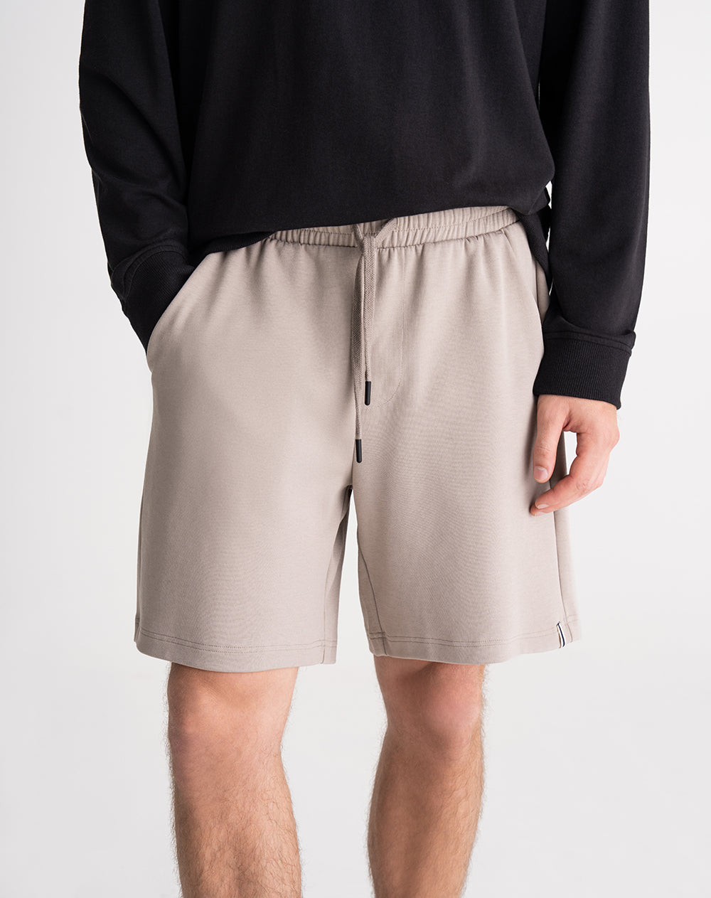 Bermuda regular fit taupe hombre