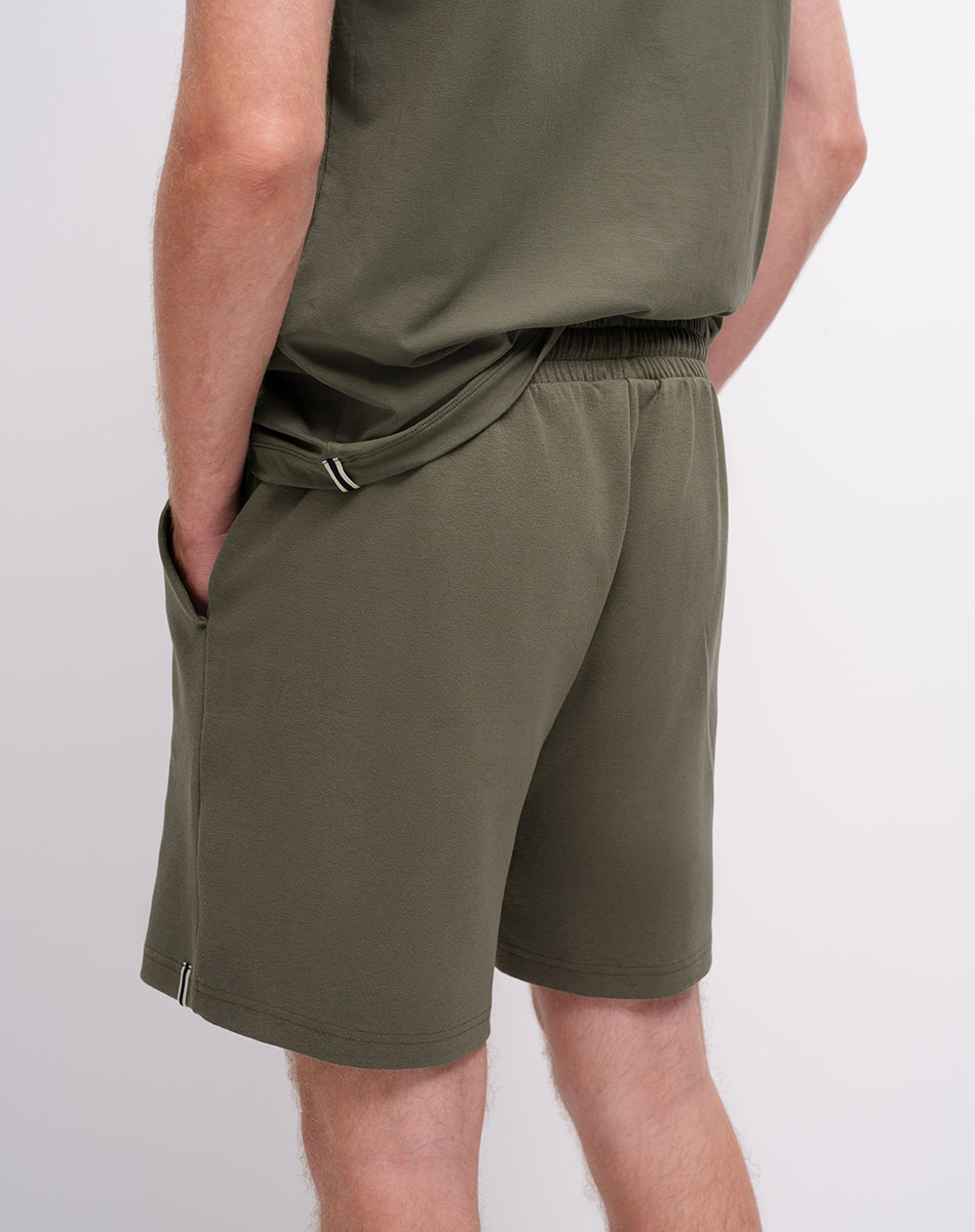 Bermuda confort regular verde hombre