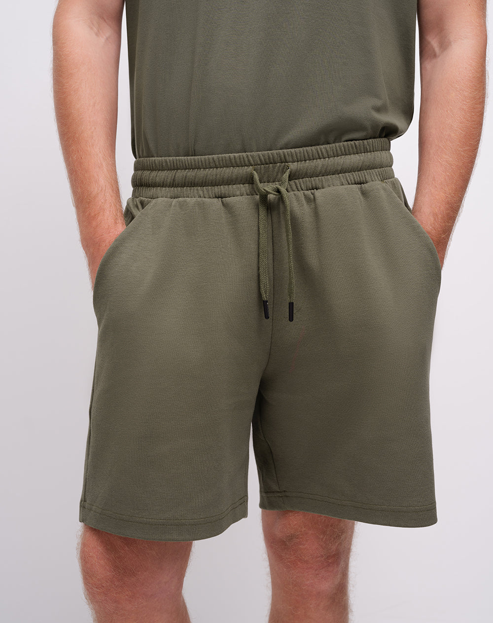 Bermuda confort regular verde hombre