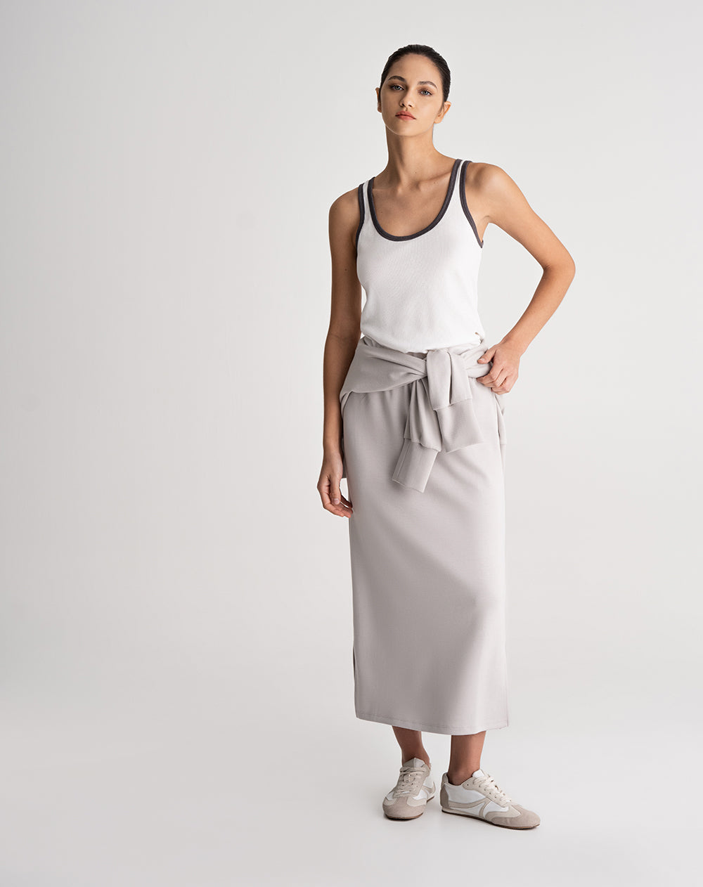 Camiseta esqueleto algodón blanca mujer
