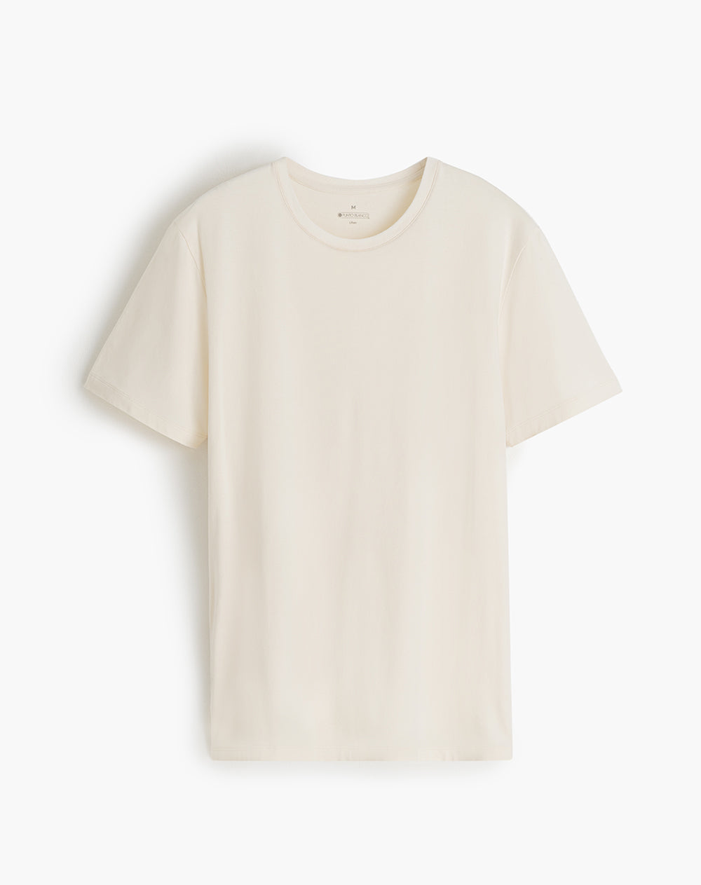 Camiseta de pijama hombre algodón pima crema
