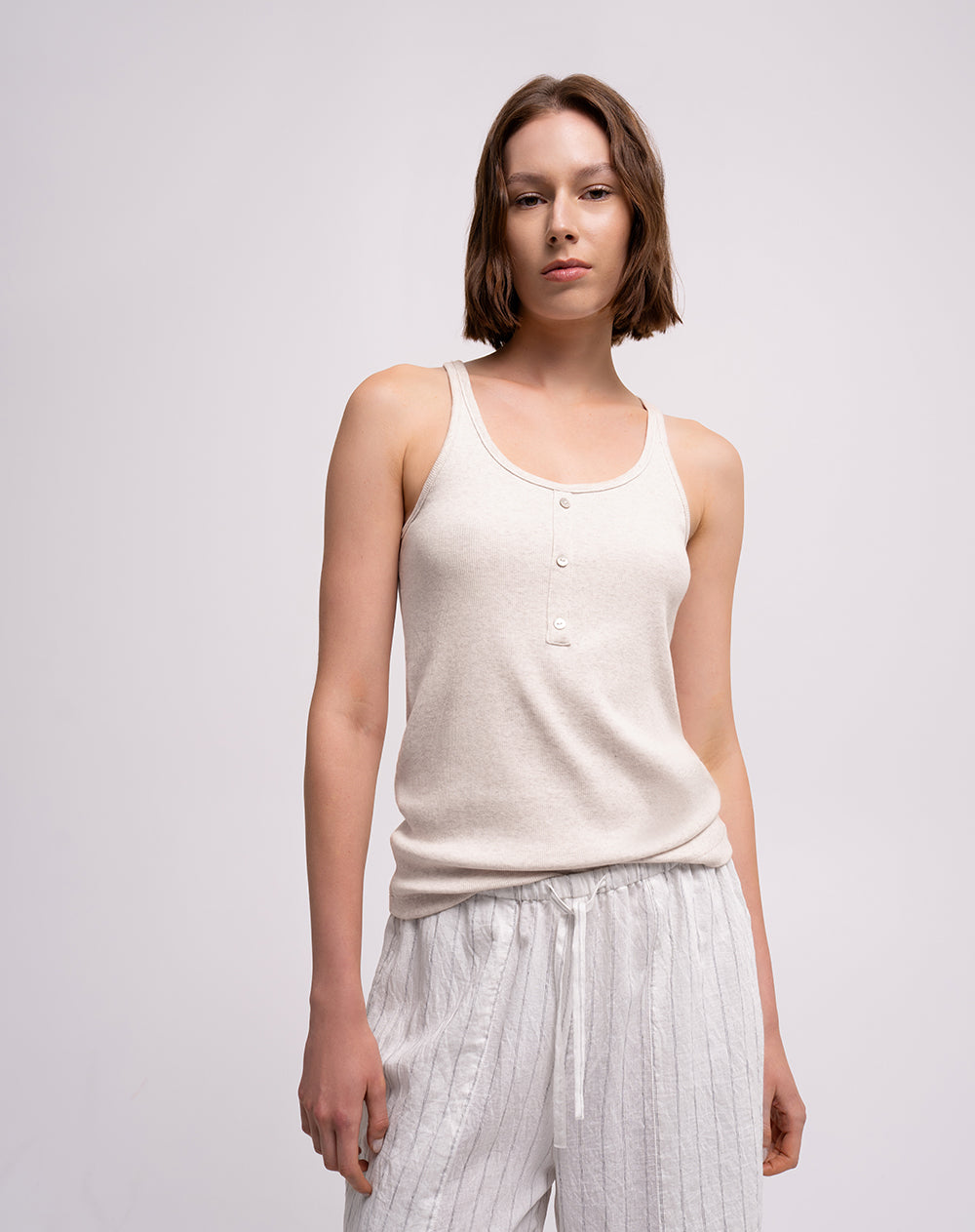 Camiseta esqueleto algodón habano mujer