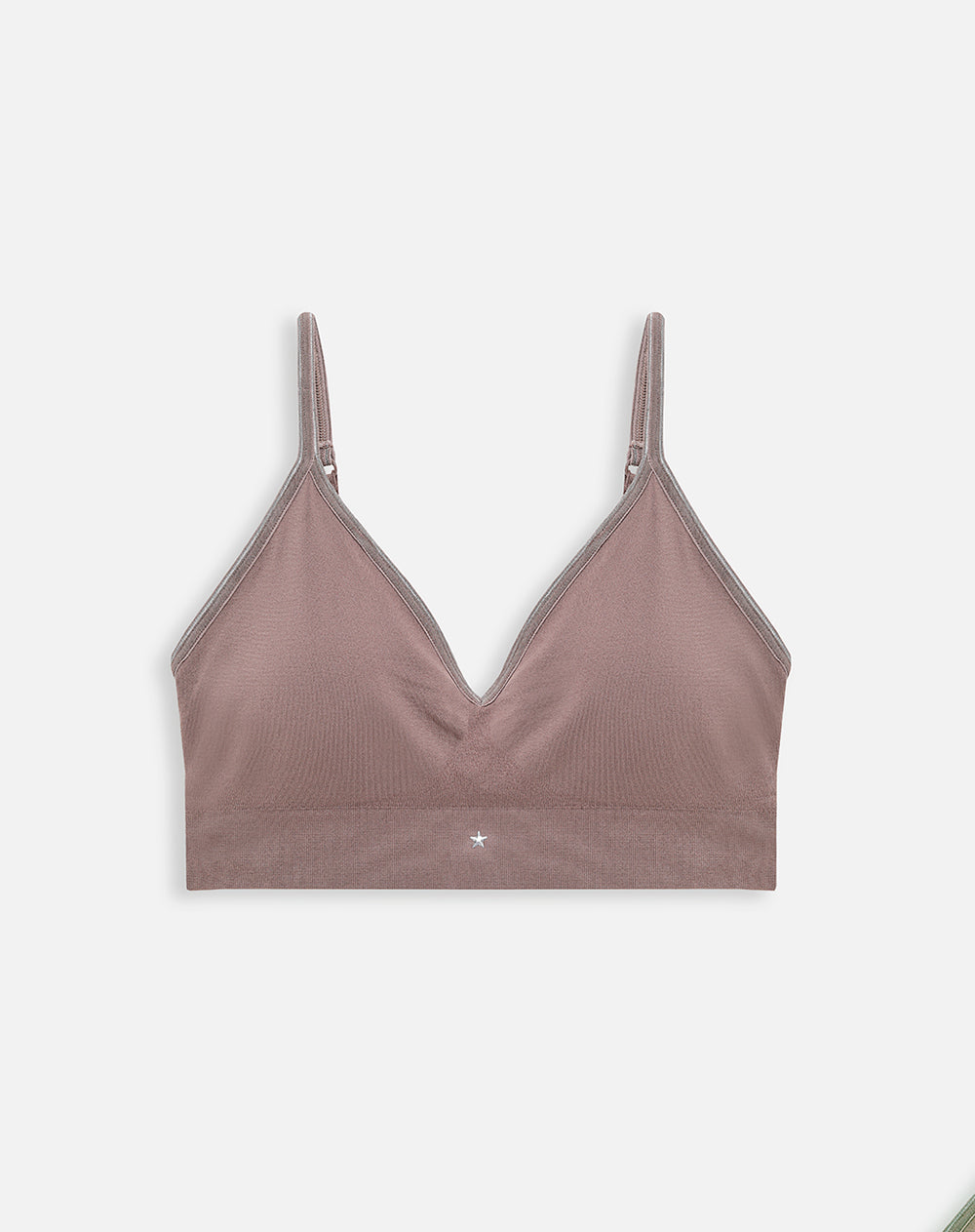 Top en tiras delgadas soporte bajo cafe