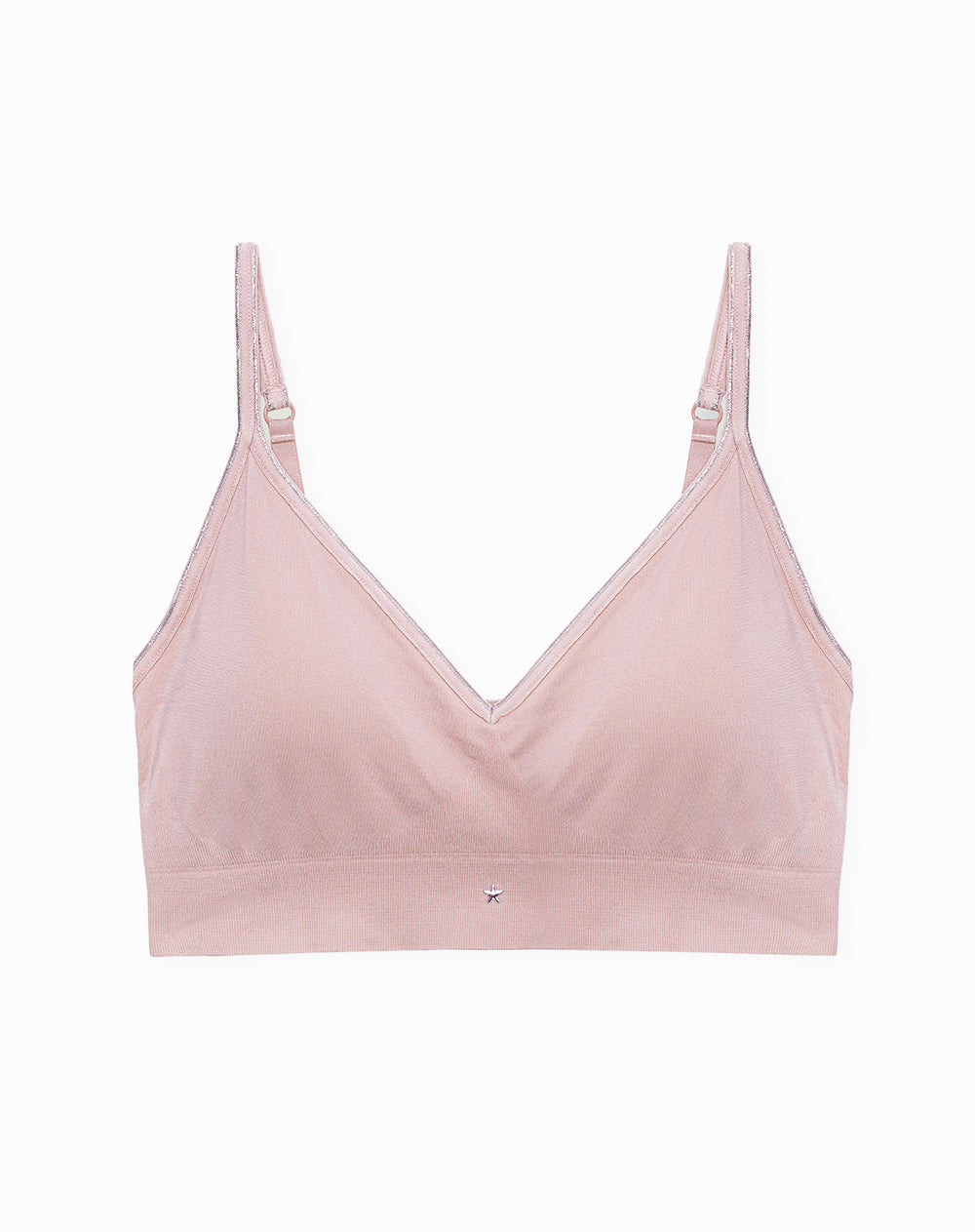 Top soporte medio copas removibles lila