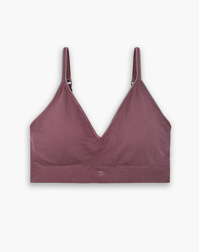 Top soporte medio seamless copas removibles morado