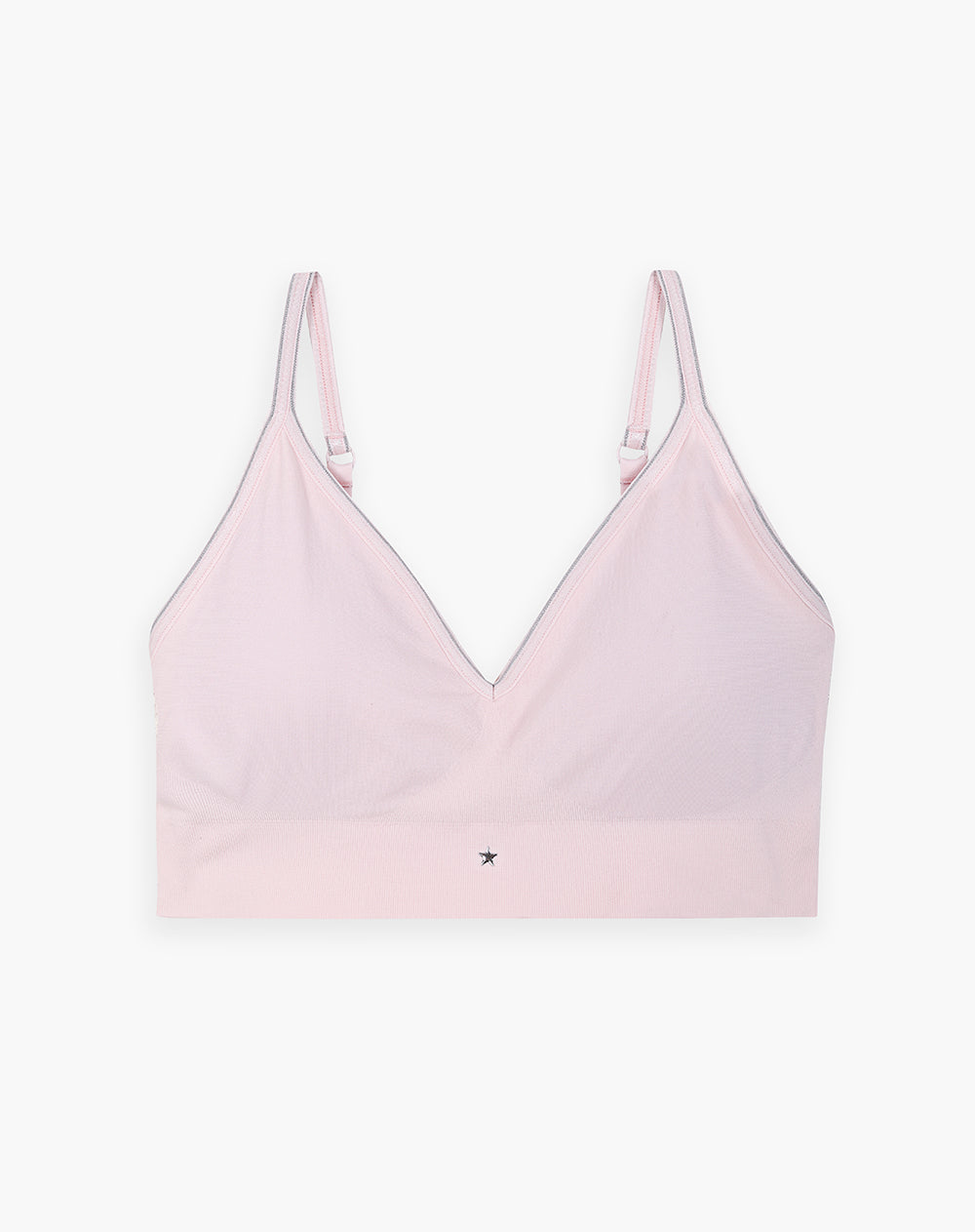 Top soporte medio seamless copas removibles rosado