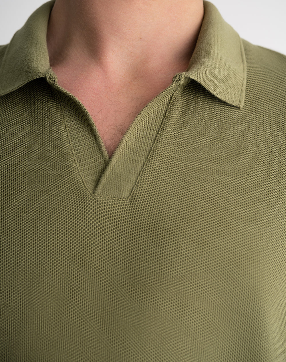 Polo regular algodón verde hombre