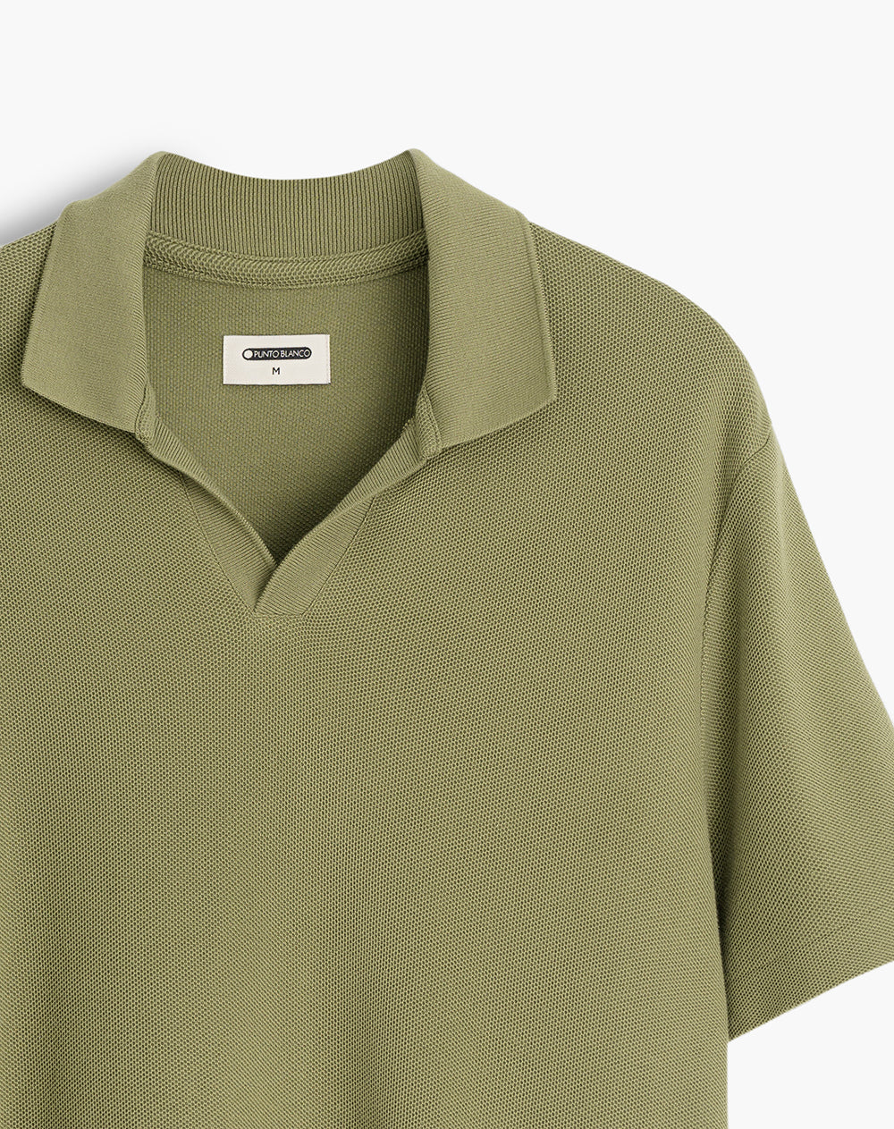 Polo regular algodón verde hombre