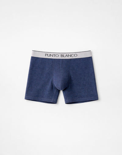 Bóxer medio panel amplio azul