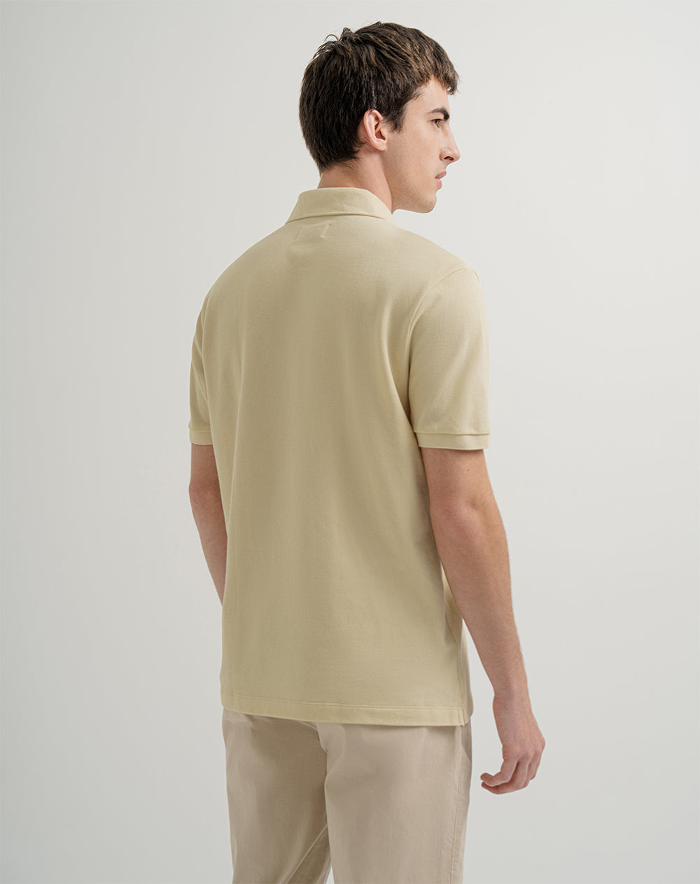 Polo regular fit crema
