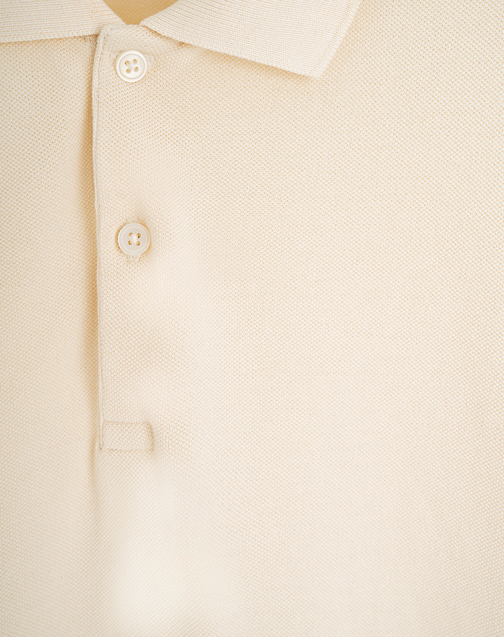Polo regular algodón crema hombre
