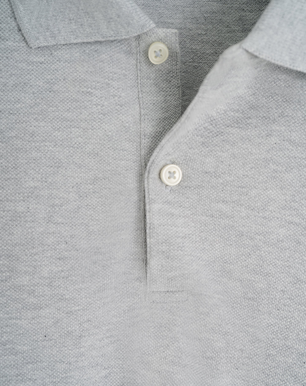 Polo regular algodón gris hombre