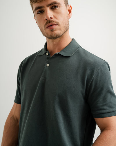 Polo regular fit verde