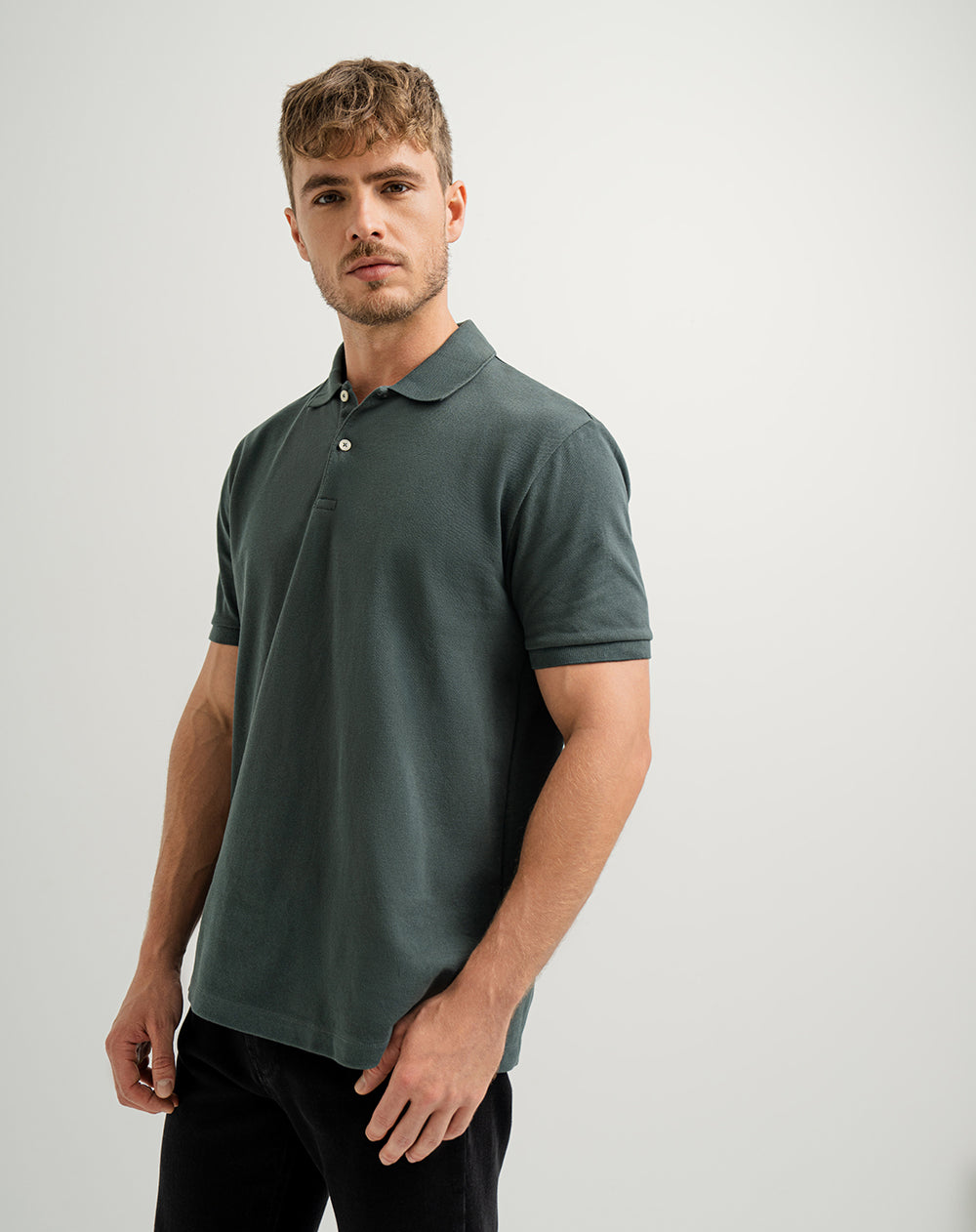 Polo regular fit verde