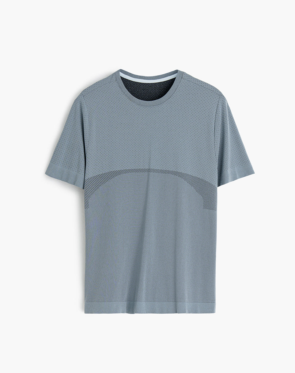 Camiseta deportiva hombre antibacterial azul