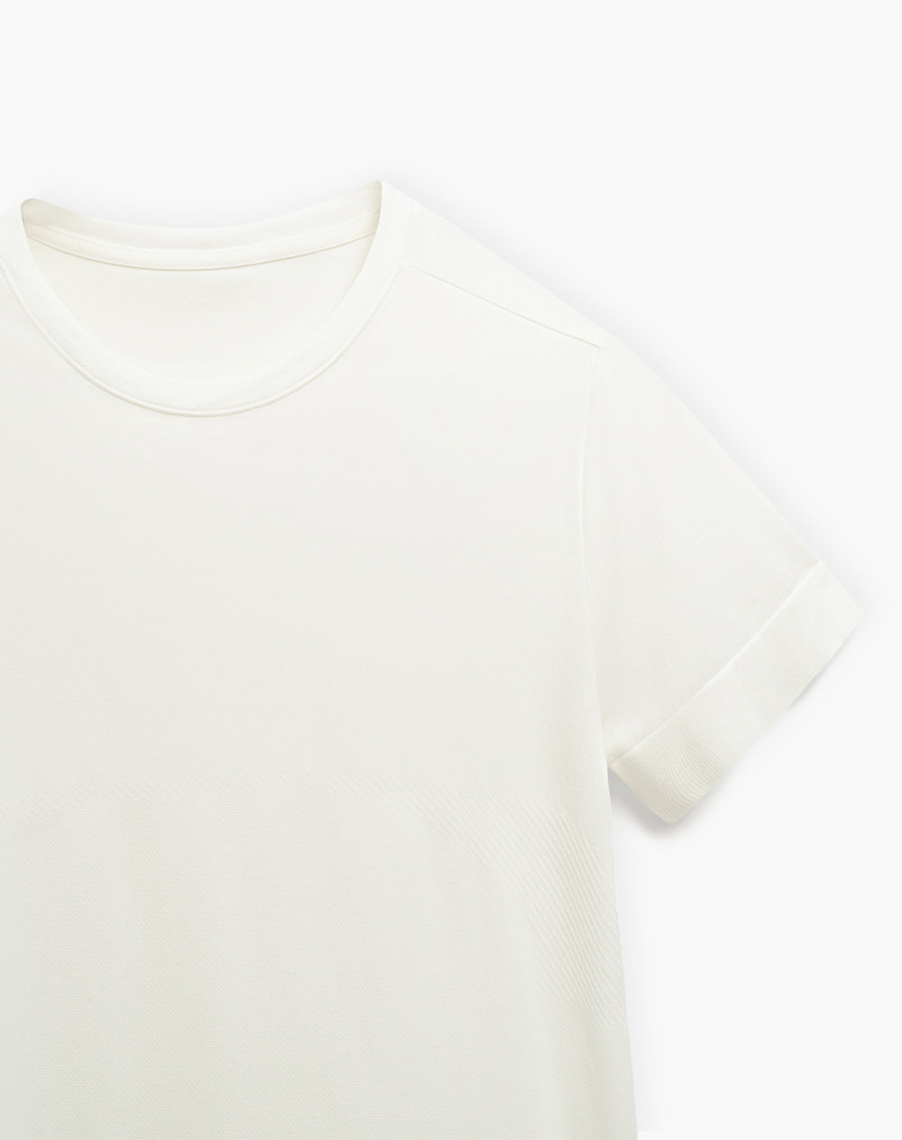 Camiseta slim fit manga corta blanca
