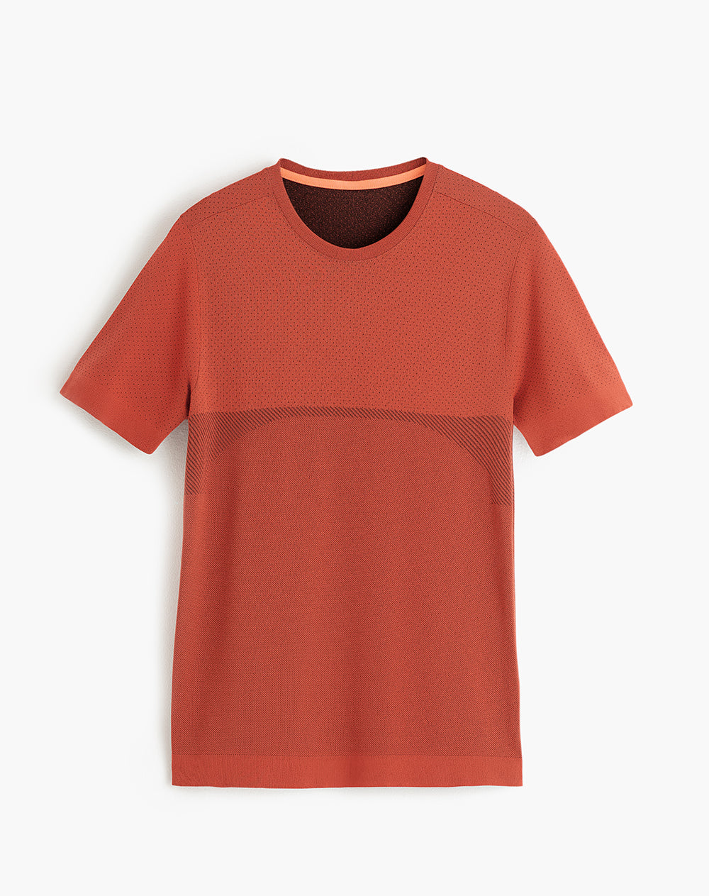 Camiseta deportiva hombre antibacterial naranja