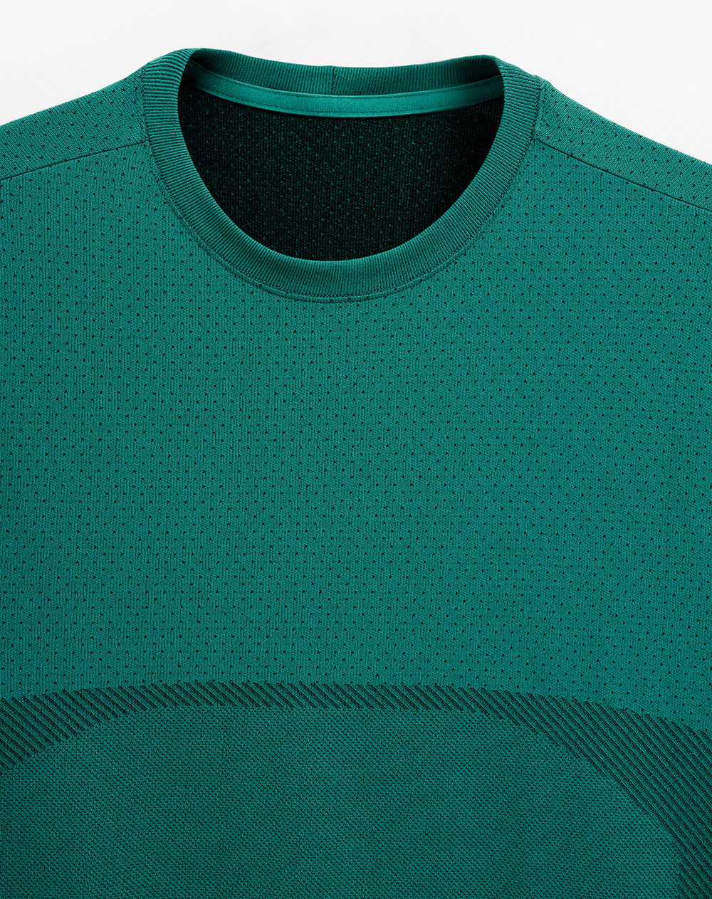 Camiseta deportiva antibacterial verde hombre