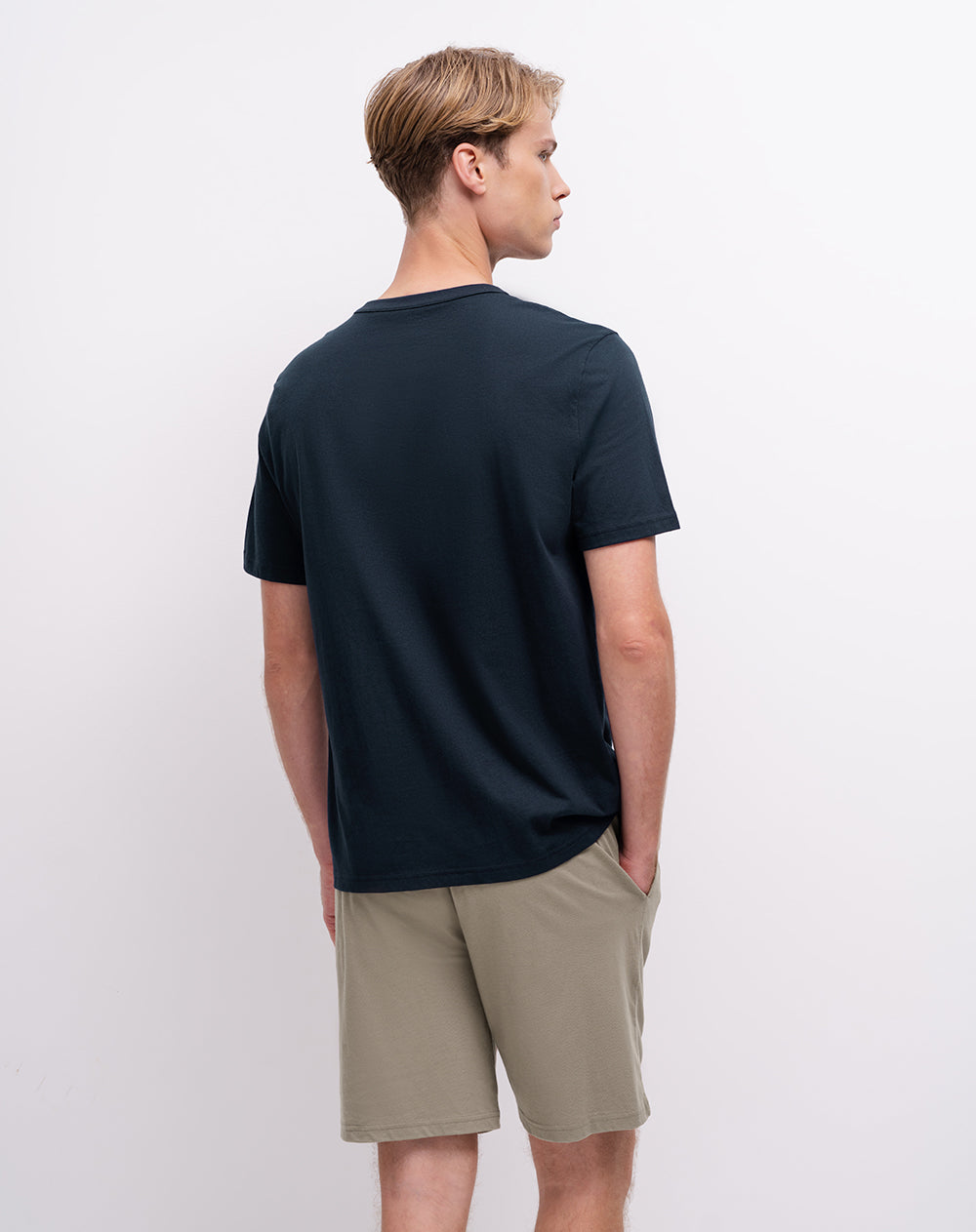 Camiseta + bermuda de pijama algodón hombre