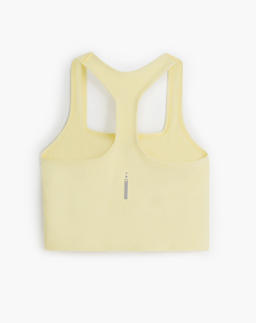 Crop top deportivo soporte alto seamless antibacterial amarillo