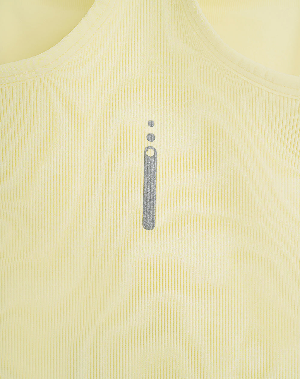 Crop top deportivo soporte alto seamless antibacterial amarillo