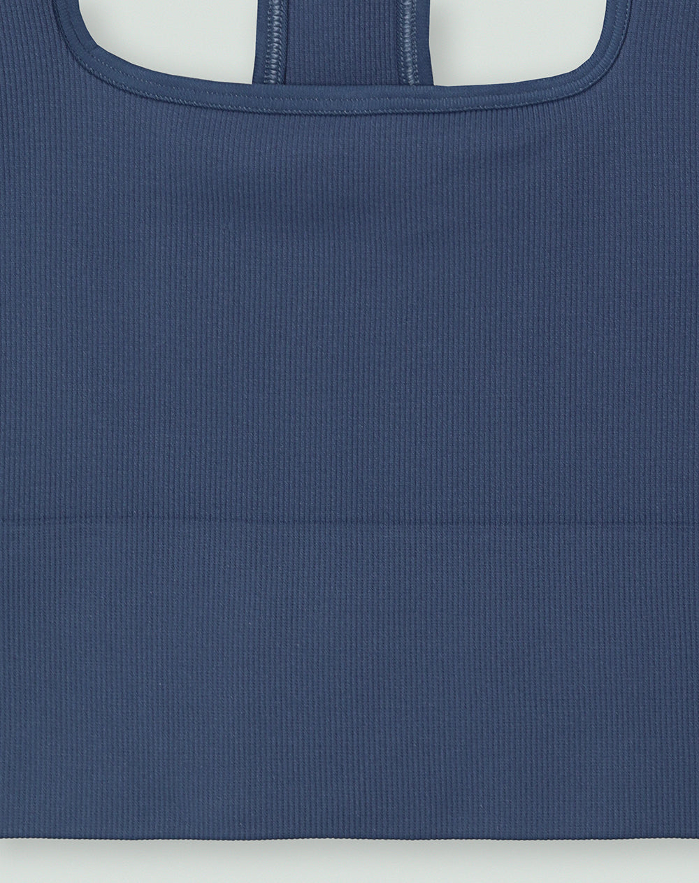 Top deportivo soporte alto seamless pocas costuras azul