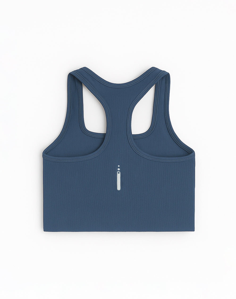 Crop top deportivo soporte alto seamless azul