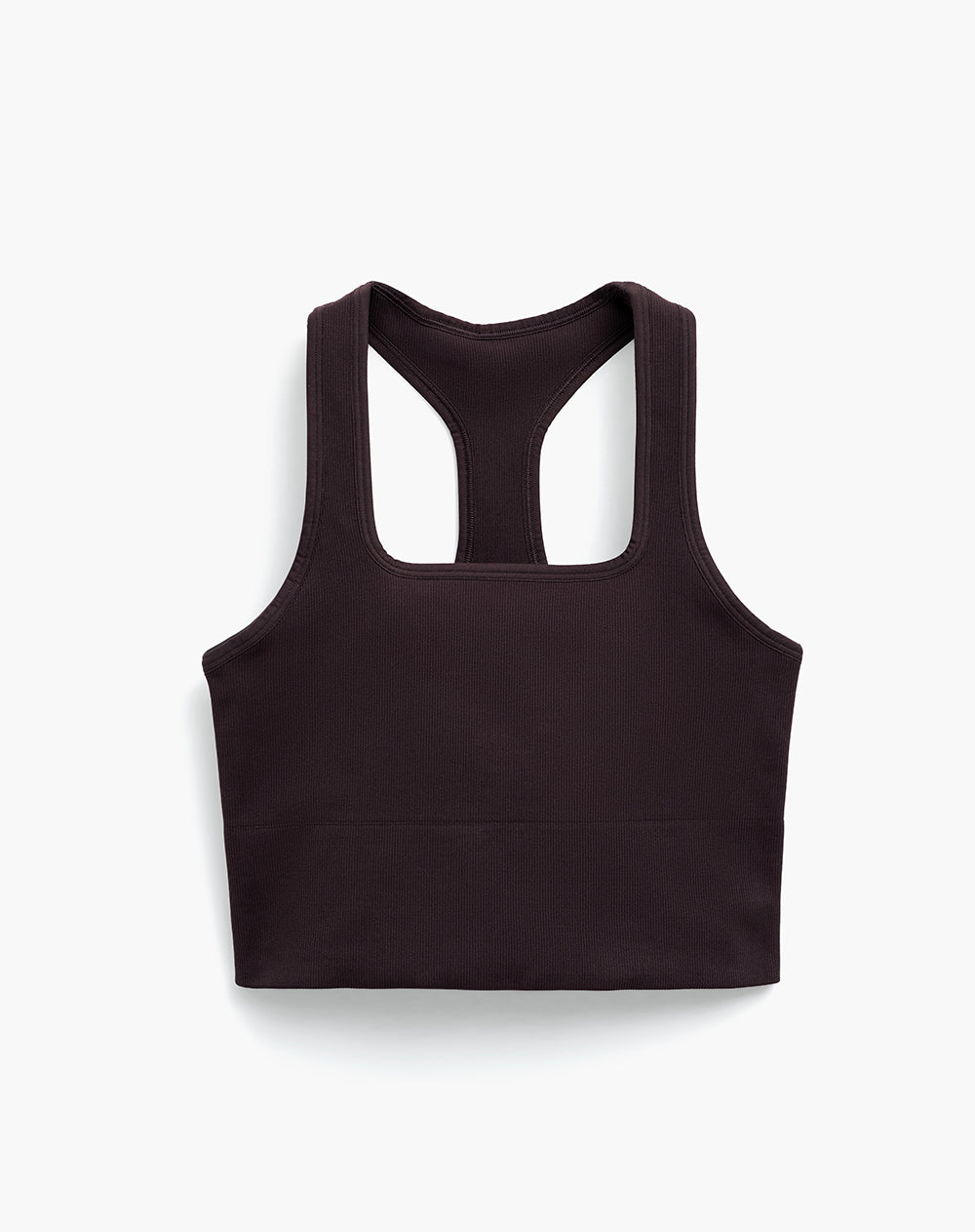 Crop top deportivo vinotinto mujer