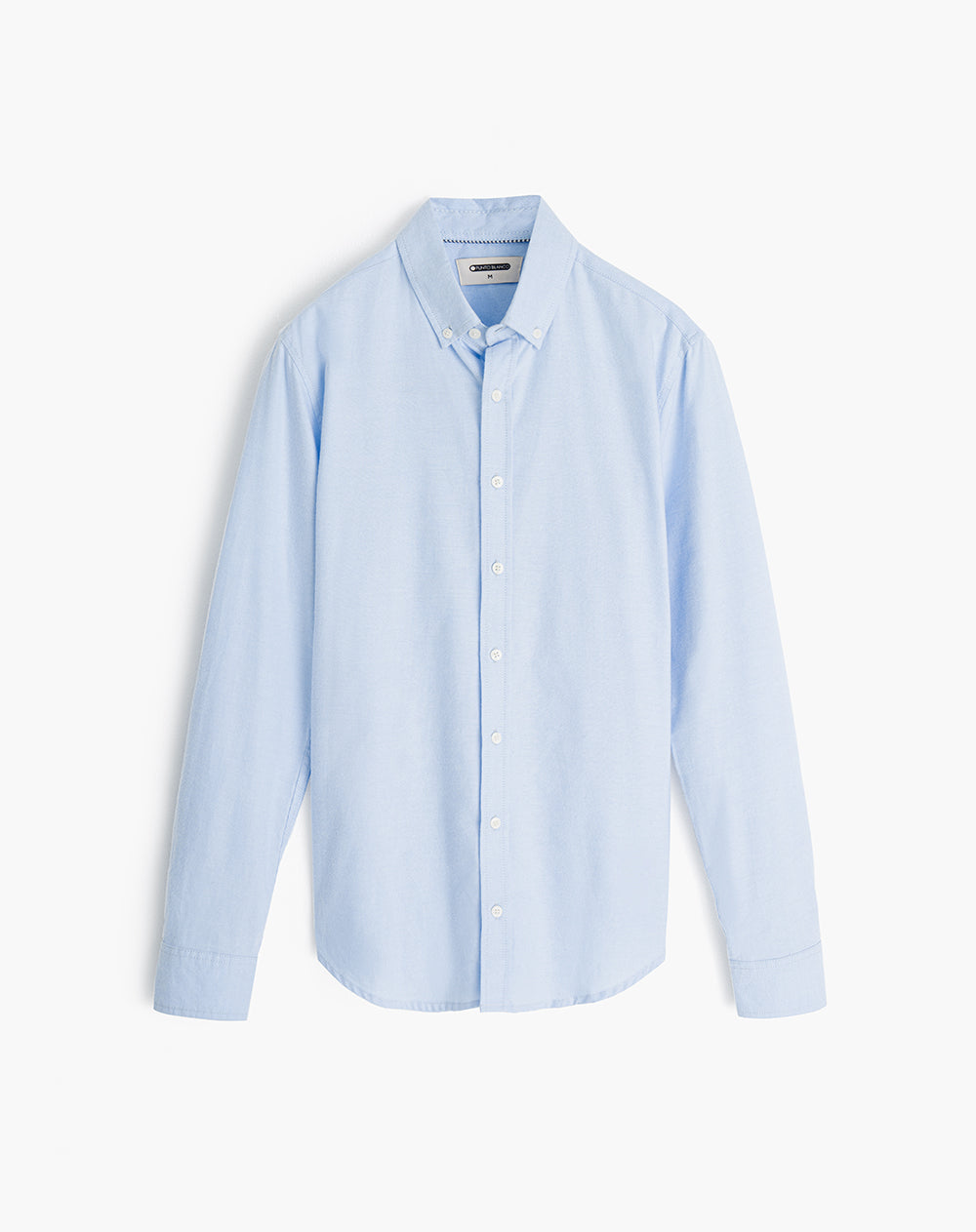 Camisa regular fit manga larga azul clara