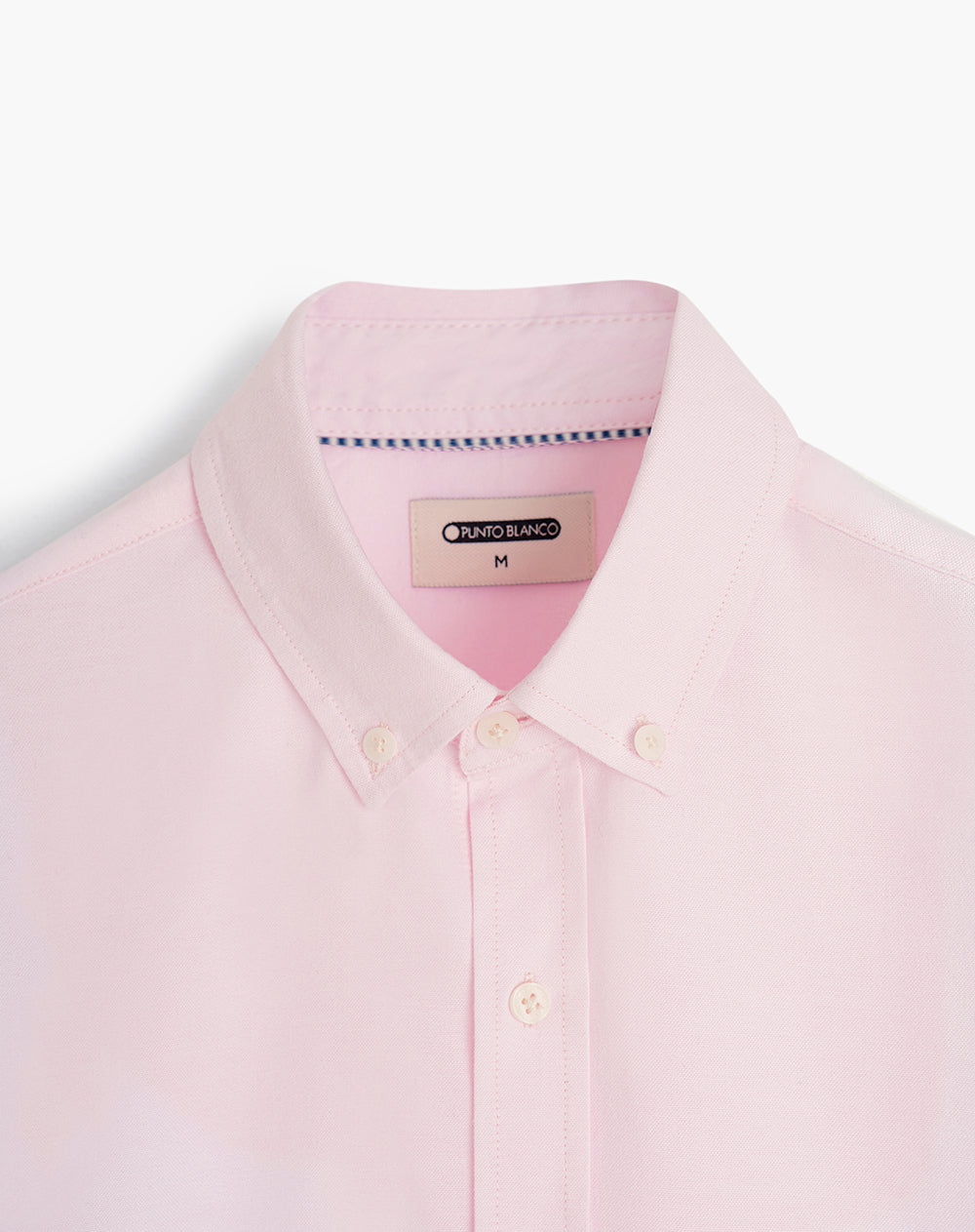 Camisa regular fit manga larga rosada