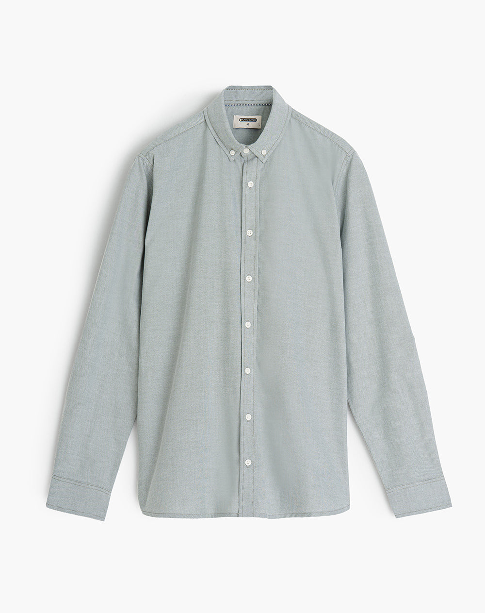 Camisa regular fit manga larga verde