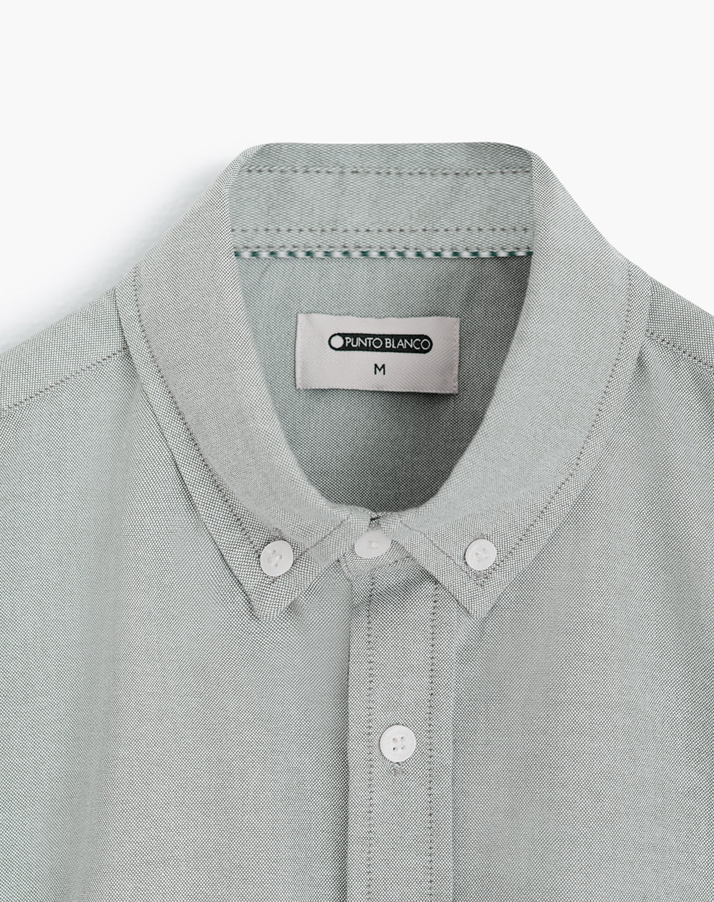 Camisa regular fit manga larga verde