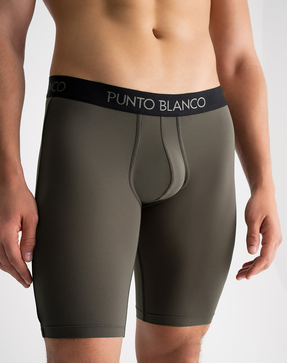 Bóxer deportivo largo microfibra verde