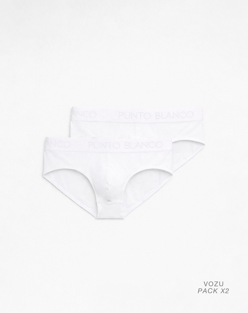 Bóxer brief algodón panel anatómico x2unds blanco