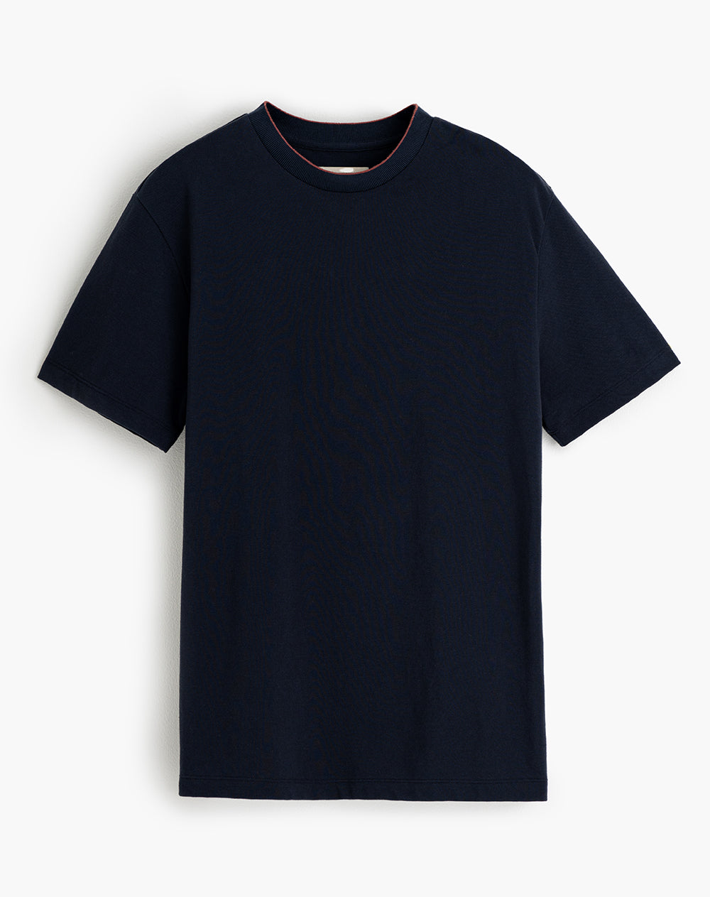 Camiseta regular algodón sostenible azul hombre